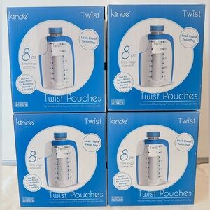 Kiinde Twist Pouch Twist Cap Breast Milk Storage Bag 8oz, 40pack NIB (4 Boxes)